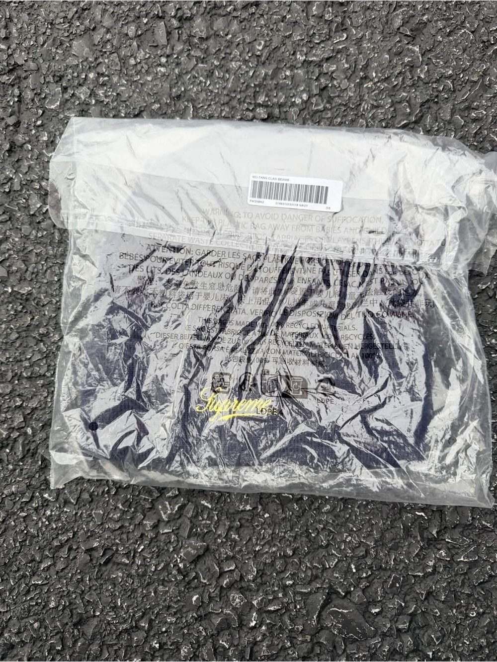 Navy blue Supreme Wu-Tang Clan Beanie - Picture 2 of 2
